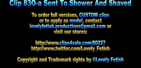  Clip 83O-a Sent To Shower And Shaved - Full Version Sale $4